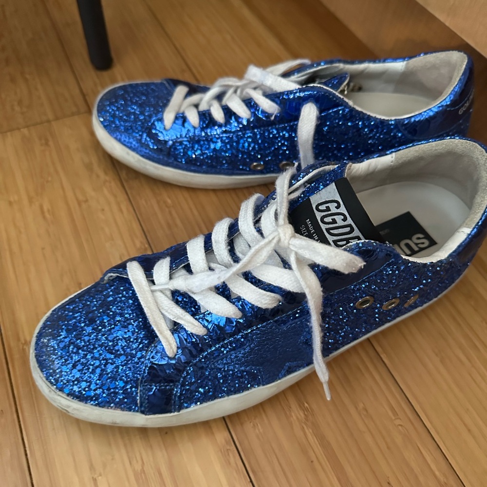 Golden goose Blue Glitter
